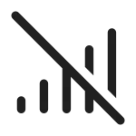 Cellular Data Off SVG Icon